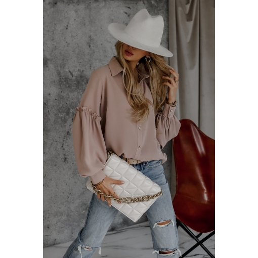 KOSZULA Z FALBANĄ NA RĘKAWIE