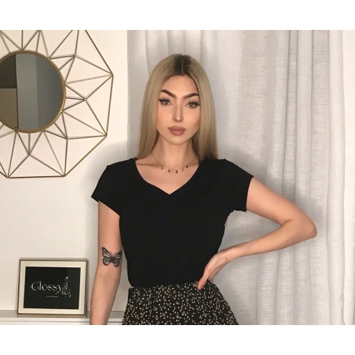 BLUZKA BASIC KRÓTKI RĘKAW